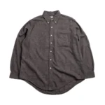 Orslow (8112–60) Button Down Shirt Soft Subtly Brushed Mini Check Front
