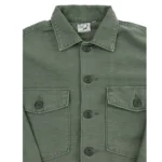 03-8345-77s - 4-Pocket Fatigue Shirt Reverse Sateen - Dark Olive Stone Zoom View