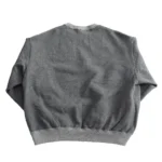 Orslow Relaxed Fit Densely Knit Sweatshirt - Charcoal Gray Back