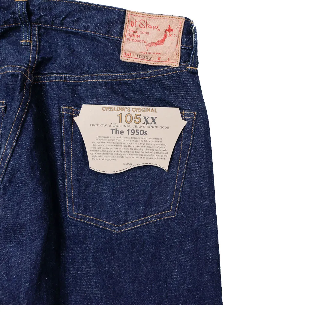 The 1950s Selvedge Denim - One Wash Back Zoom View