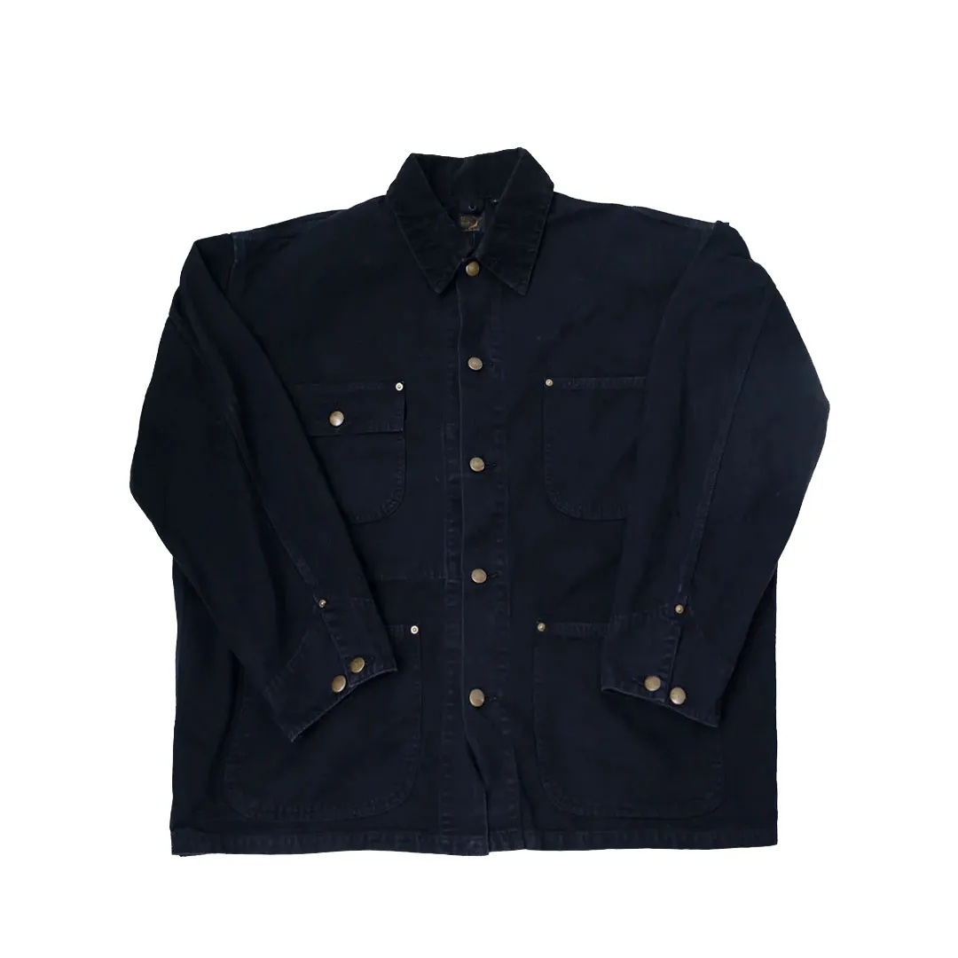 orSlow 01-6034-76 Relax Fit Coverall Jacket Black Front