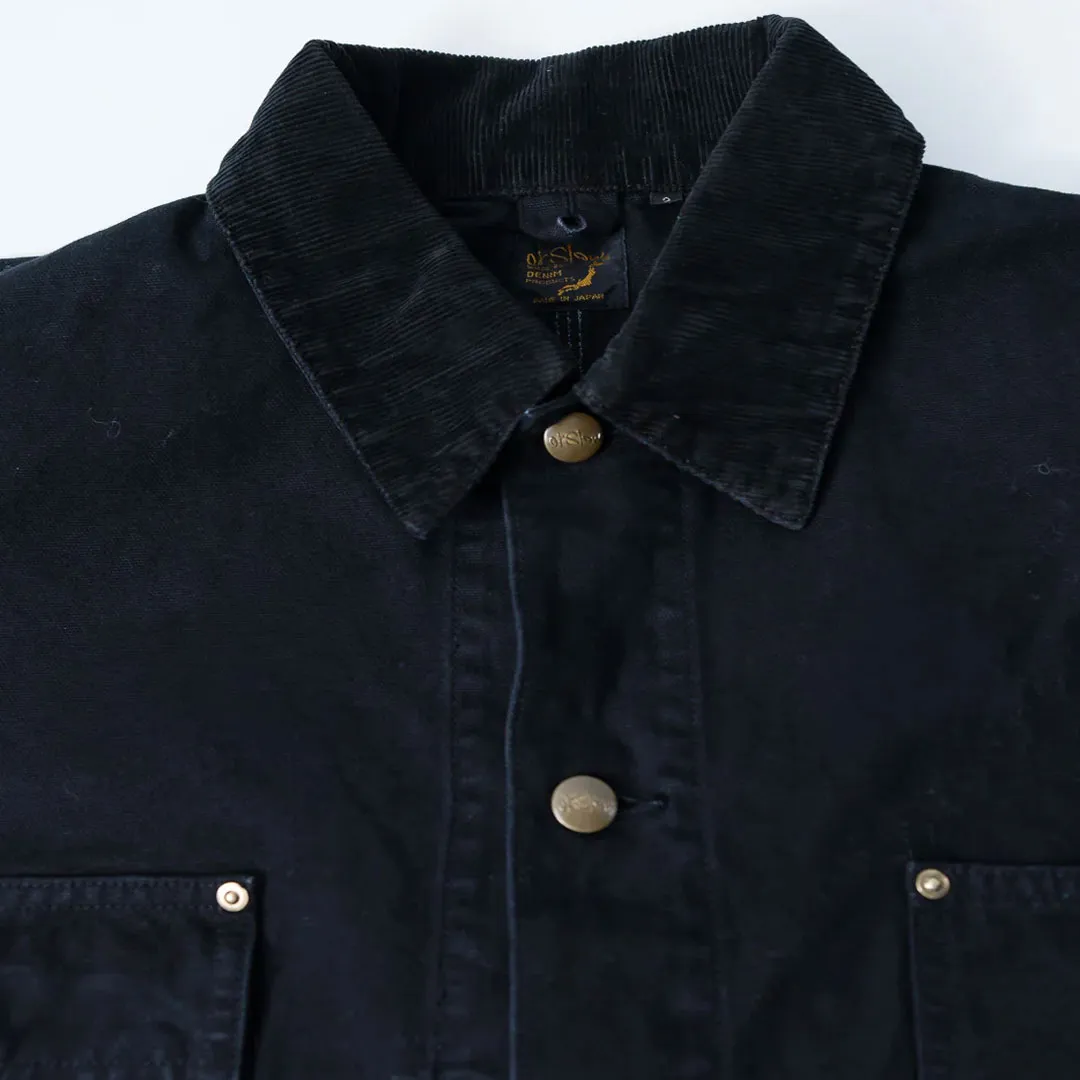 orSlow 01-6034-76 Relax Fit Coverall Jacket Black Zoom View