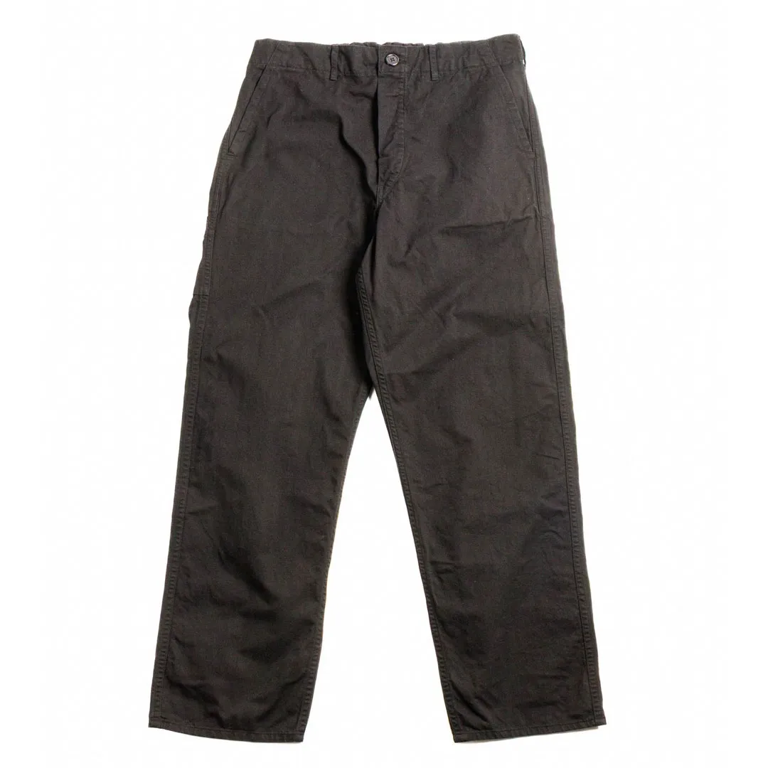 orSlow (LOT–5000) ORIGINAL HERRINGBONE FRENCH WORK PANT BLACK Front