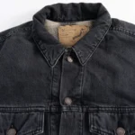 orSlow Type 3 Denim Jacket in stonewashed black Front Zoom View