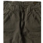 Dad's Fit Oxford Painter Pants - Army Green Front