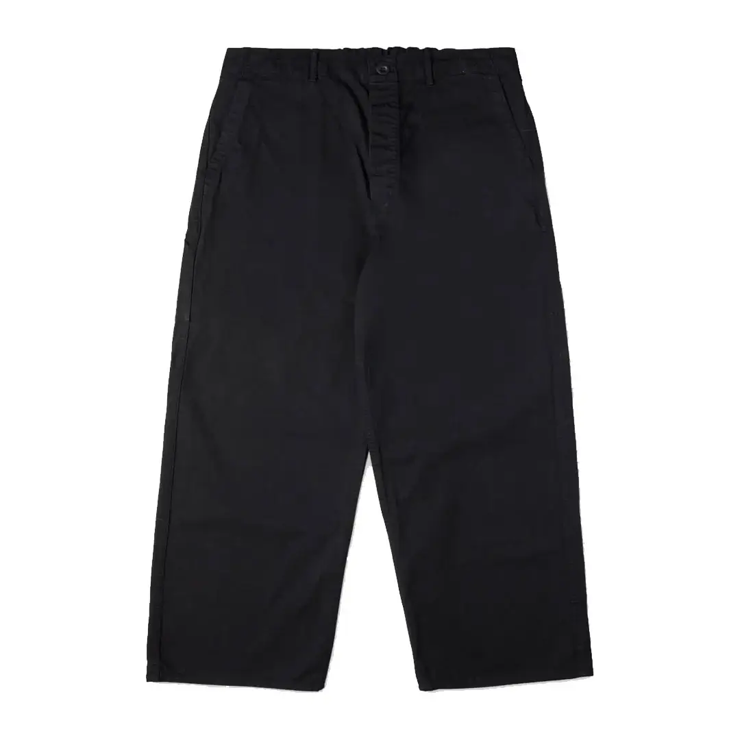 OrSlow Wide Fit French Work Pants Black Front