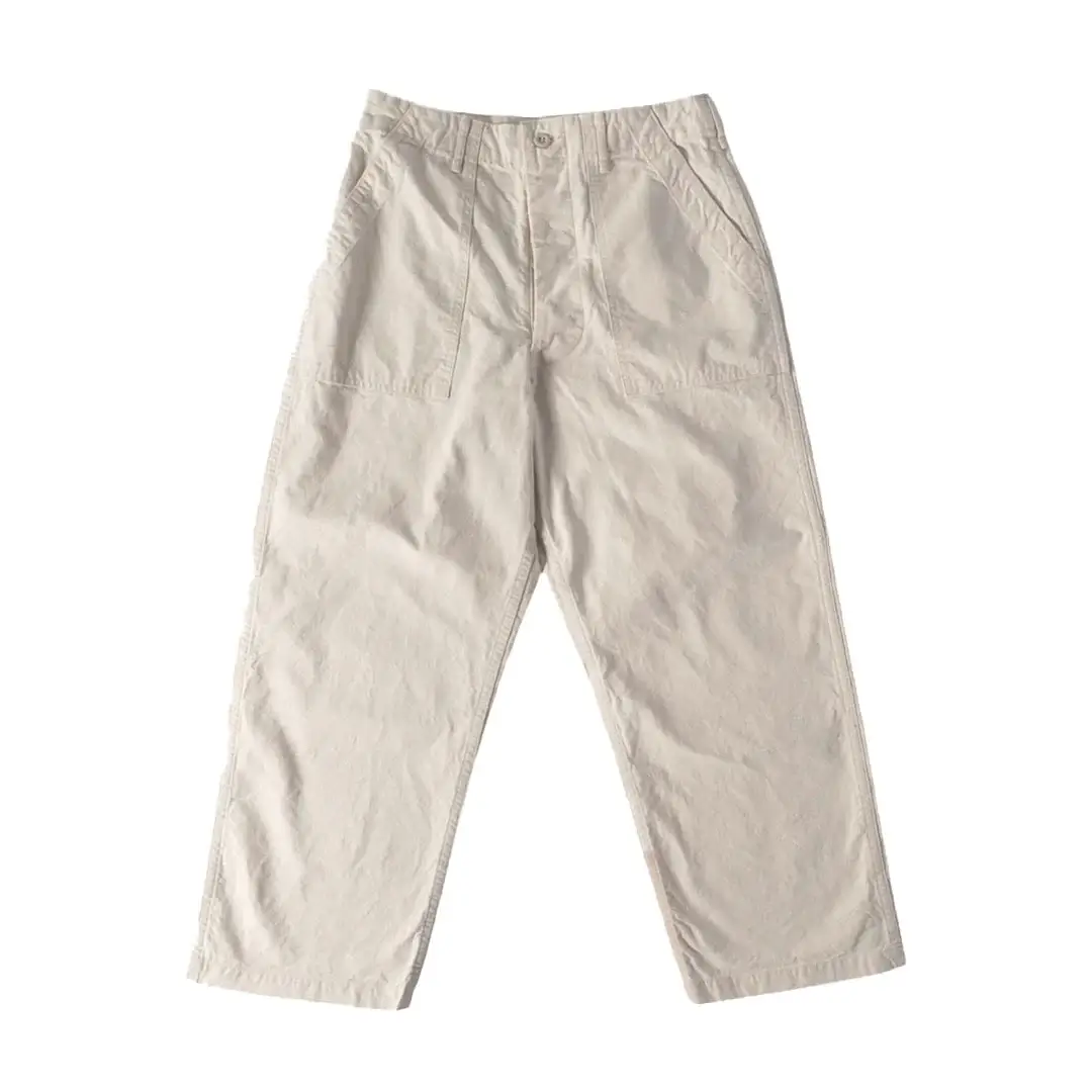 Orslow Summer Fatigue Pants Ecru Front