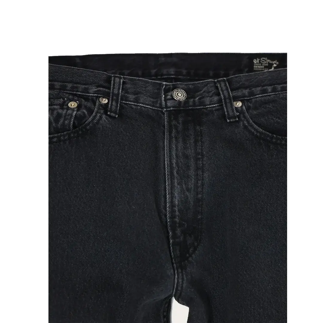 orSlow 101 Dad's Fit Denim - Black Denim Stone Back