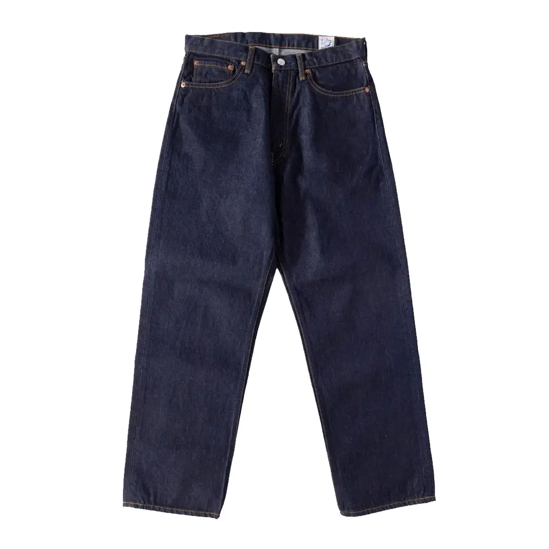orSlow 101 Dad's Fit Denim - Black Denim Stone Front