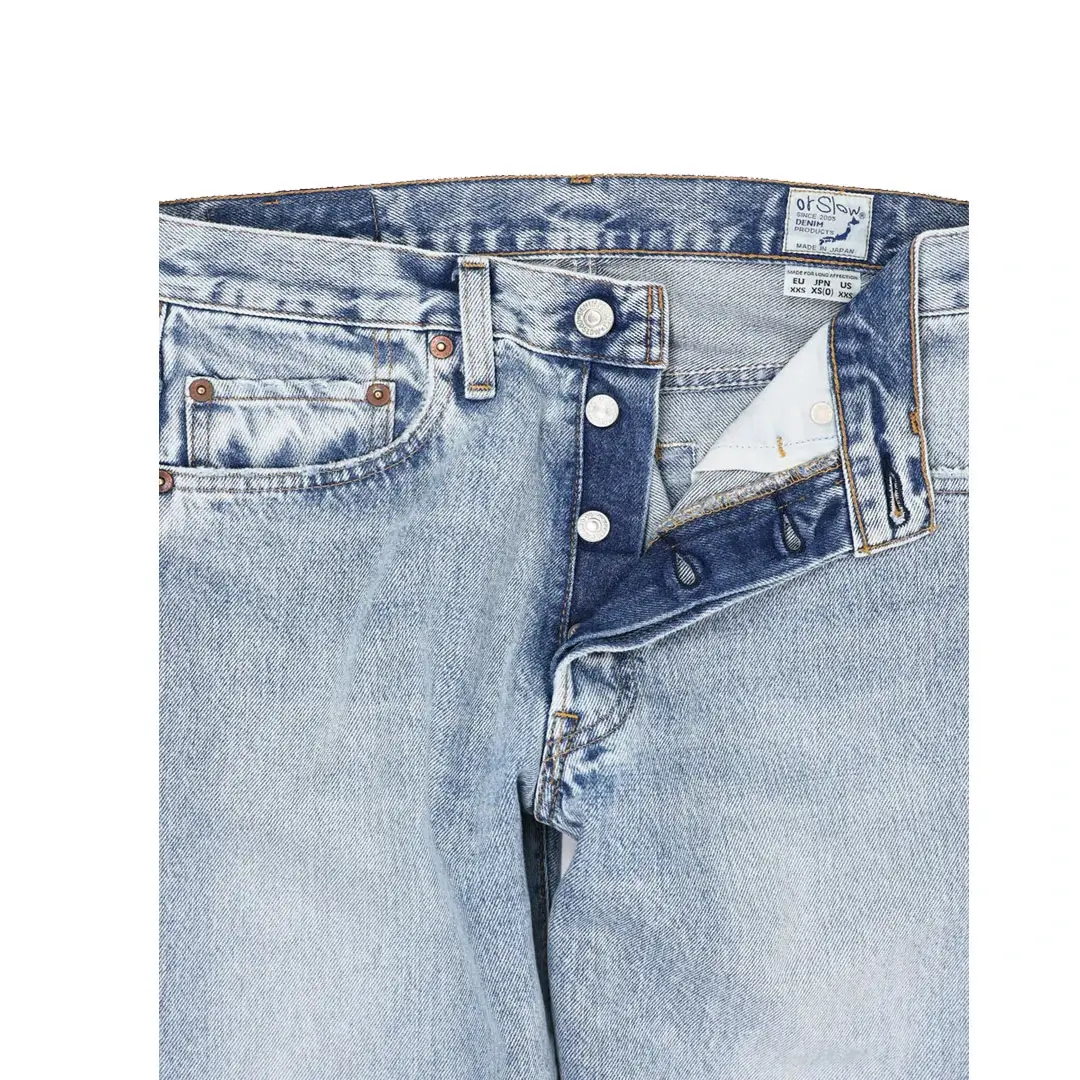 orSlow 105 Standard Denim - 90's Sky Blue Back