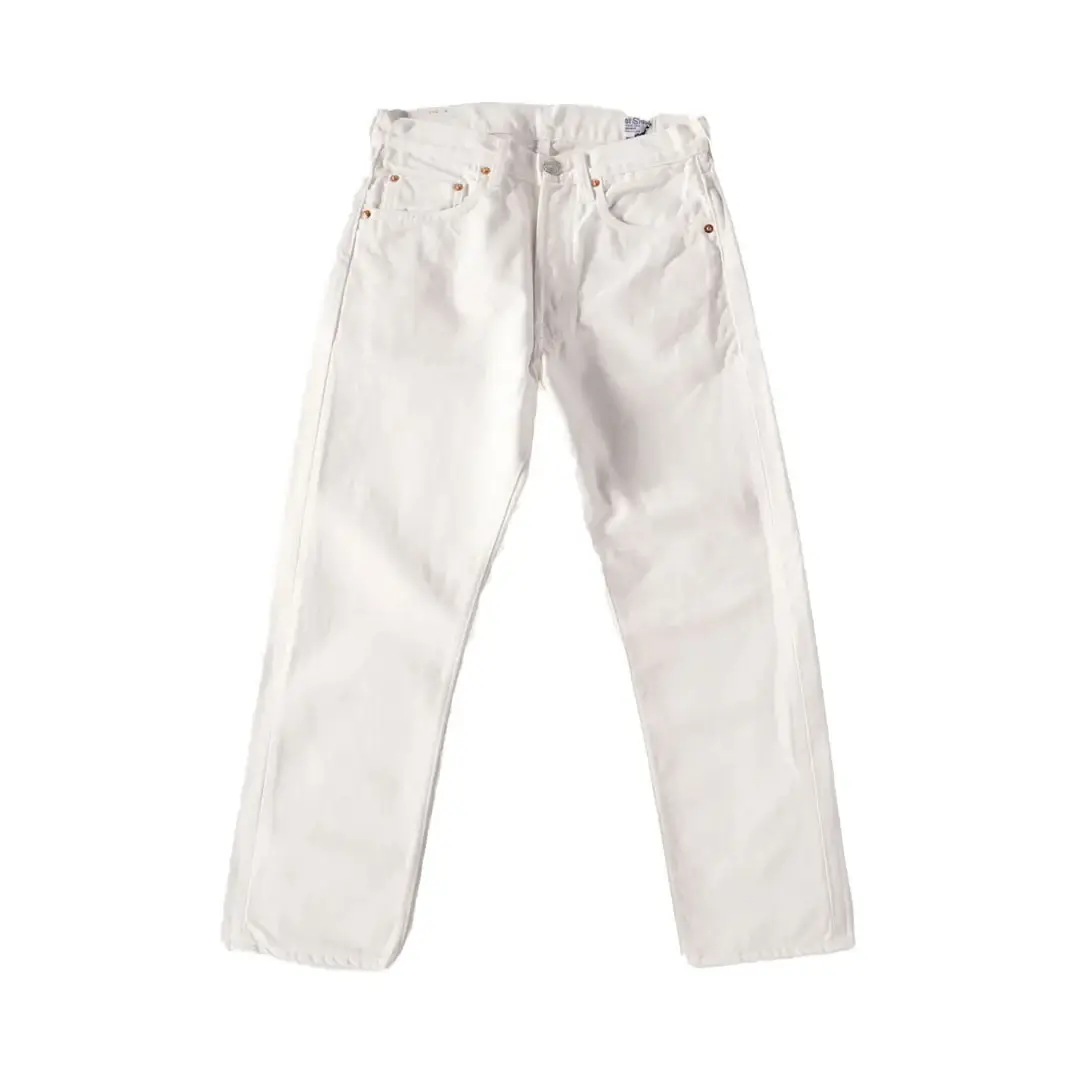 orSlow 105 Standard Denim - White Front