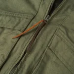orSlow 6040 Cloth Vest Army Green Front Zip