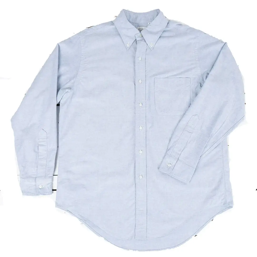 orSlow Button Down Shirt Light Blue Front