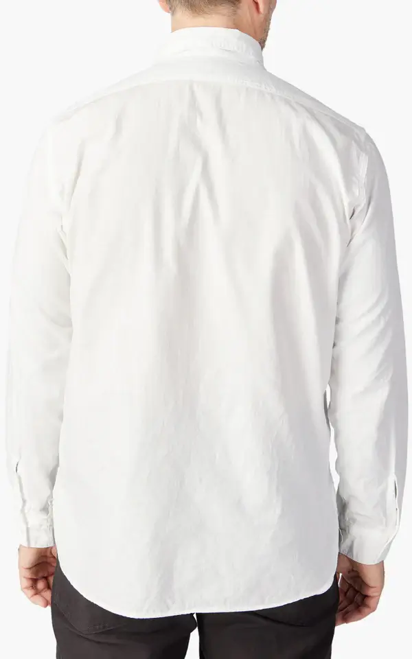orSlow Chambray Work Shirt White Back