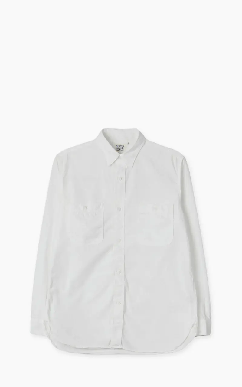 orSlow Chambray Work Shirt White Front