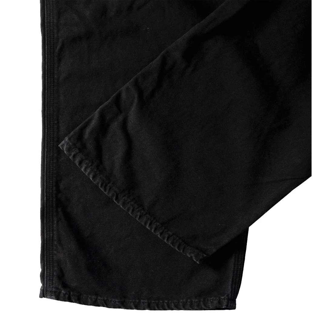 orSlow Dad's Fit Oxford Painter Pants - Black Front Close