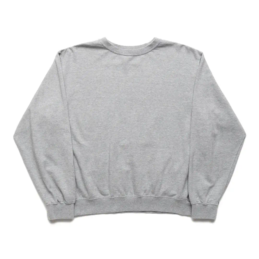 orSlow Light Weight French Terry Crewneck Sweat Shirt - Heather Grey Front