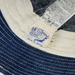 orSlow US Navy Hat in Rinsed Indigo 3