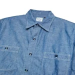 orSlow Vintage Fit SS Chambray Work Shirt in Indigo Front ZoomorSlow Vintage Fit SS Chambray Work Shirt in Indigo Front Zoom