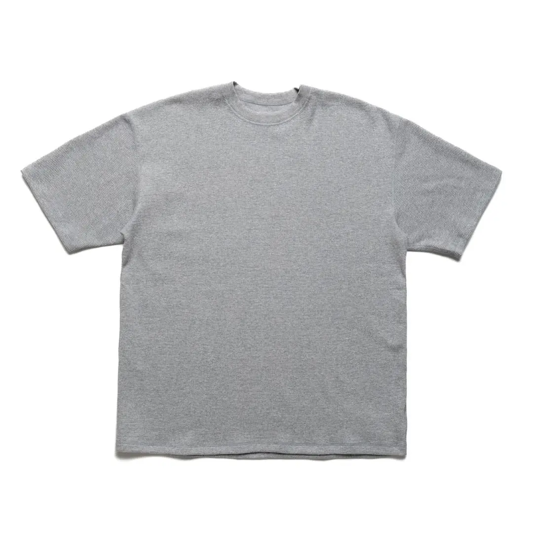 orSlow Waffle T-Shirt - Heather Grey Front