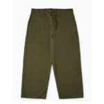 orSlow Wide Fit French Work Pants Army Green Front