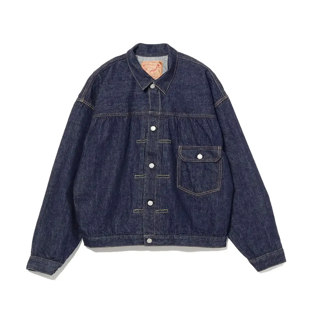 orSlow × BEAMS JAPAN Light-Weight Selvedge Denim Type 1 Jacket Front View