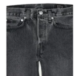 orslow 105 Standard Denim - Black Denim Stone Front Close