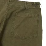 orSlow Lightweight Canvas Summer Fatigue Trouser - Faded Olive Side