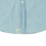 orSlow Short Sleeve Chambray Work Shirt - Front Bottom