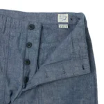 orSlow U.S. Army Chambray Fatigue Pants - Grape Front Opened