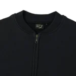 orSlow Zip Through Heavyweight Sweatshirt - Dark Navy Front Zip